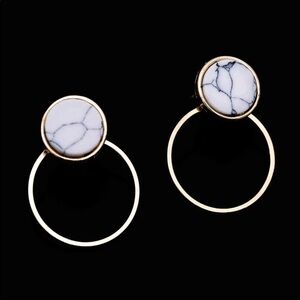 3D circle Earrings